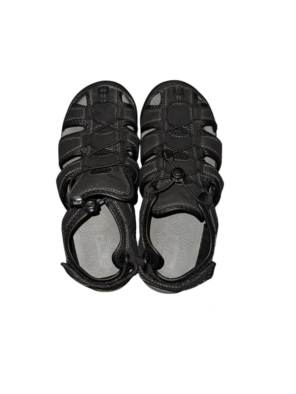Khombu Travis Men's active Black Outdoor Sandals size 10